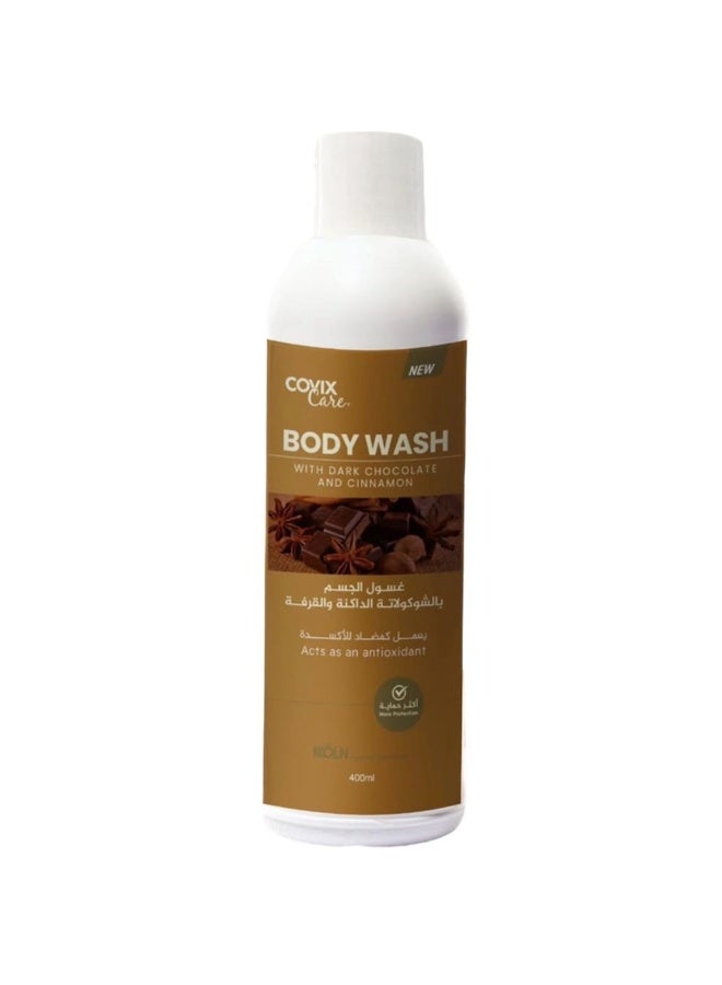 Covix Body Wash With Dark Chocolate And Cinnamon 400Ml - Image 4